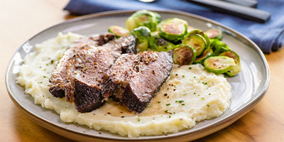 Honest Earth mashed potatoes on a plate